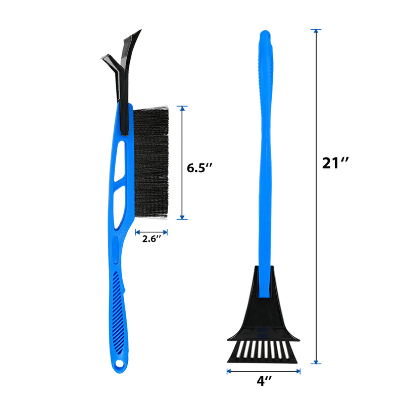 ORIENTOOLS 21” Snow Brush with Integrated Ice Scraper, Ideal Accessory for Your Car, Truck, Recreational Vehicle, etc.