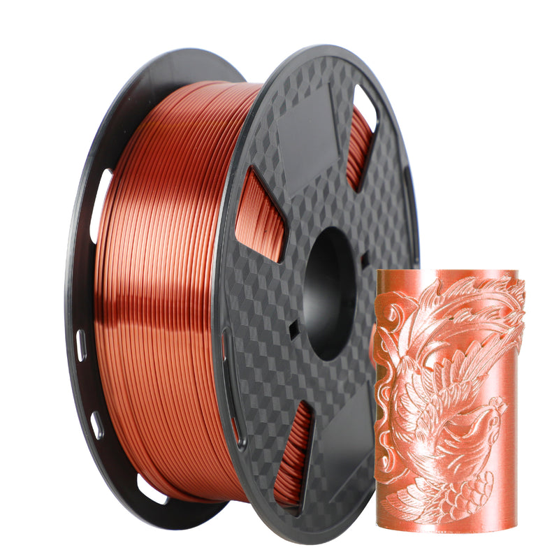 ORIENTOOLS PLA Silk 3D Printer Filament 1.75mm, Dimensional Accuracy +/- 0.05 mm, 1kg Spool (2.2lbs), Fit Most FDM Printer