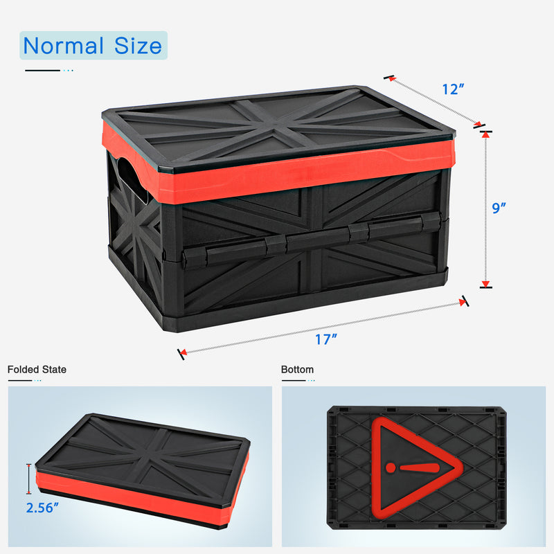 ORIENTOOLS Collapsible Storage Crate, Suitable for Spaces Like Home, Office, Truck, Etc.