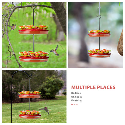 Hanging Hummingbirds Feeder with 24 Feeding Ports, Update