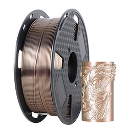 ORIENTOOLS PLA Silk 3D Printer Filament 1.75mm, Dimensional Accuracy +/- 0.05 mm, 1kg Spool (2.2lbs), Pink, Fit Most FDM Printer