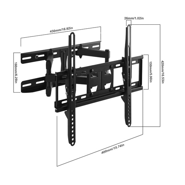 TV Wall Mount Bracket for Most 23"-56" TVs