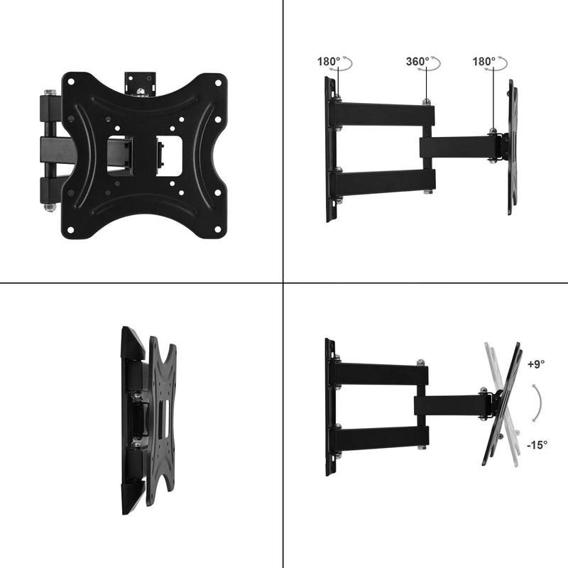 TV Wall Mount Bracket for Most 17"-37" TVs