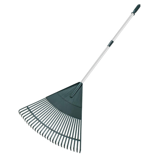Garden Rake with Adjustable Extendable Steel Tube 43 to 66 Inches